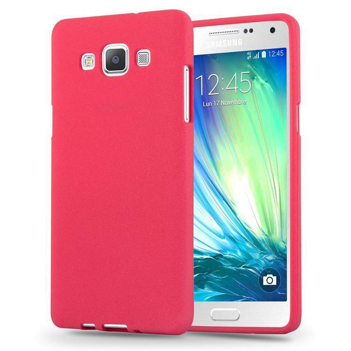 CADORABO TPU Backcover, ROT Samsung, 2015, FROST Frosted Schutzhülle, Galaxy A3