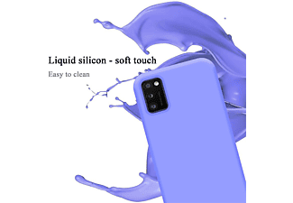 carcasa de móvil  - Funda flexible para móvil - Carcasa de TPU Silicona ultrafina CADORABO, Samsung, Galaxy A41, liquid lila claro