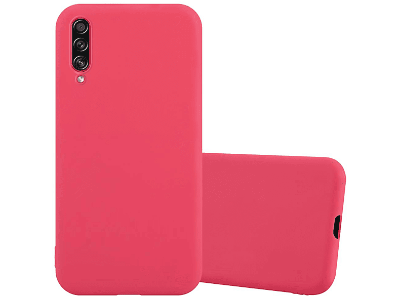 CADORABO Hülle Galaxy Backcover, Style, A70 / TPU Samsung, Candy A70s, CANDY ROT im