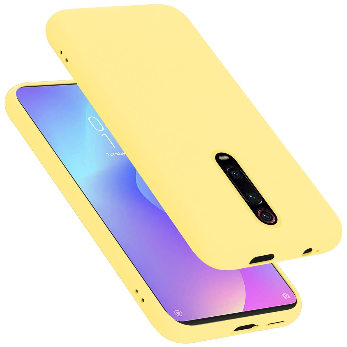 RedMi K20 9T / im / RedMi Xiaomi, 9T PRO Liquid Mi Style, Case Mi Silicone GELB PRO, Hülle / CADORABO K20 Backcover, LIQUID