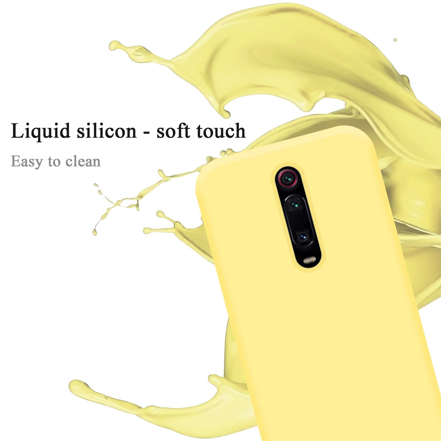 Silicone 9T RedMi RedMi K20 Style, Backcover, K20 Hülle Case LIQUID im Xiaomi, PRO Mi PRO, / GELB 9T CADORABO Mi Liquid / /