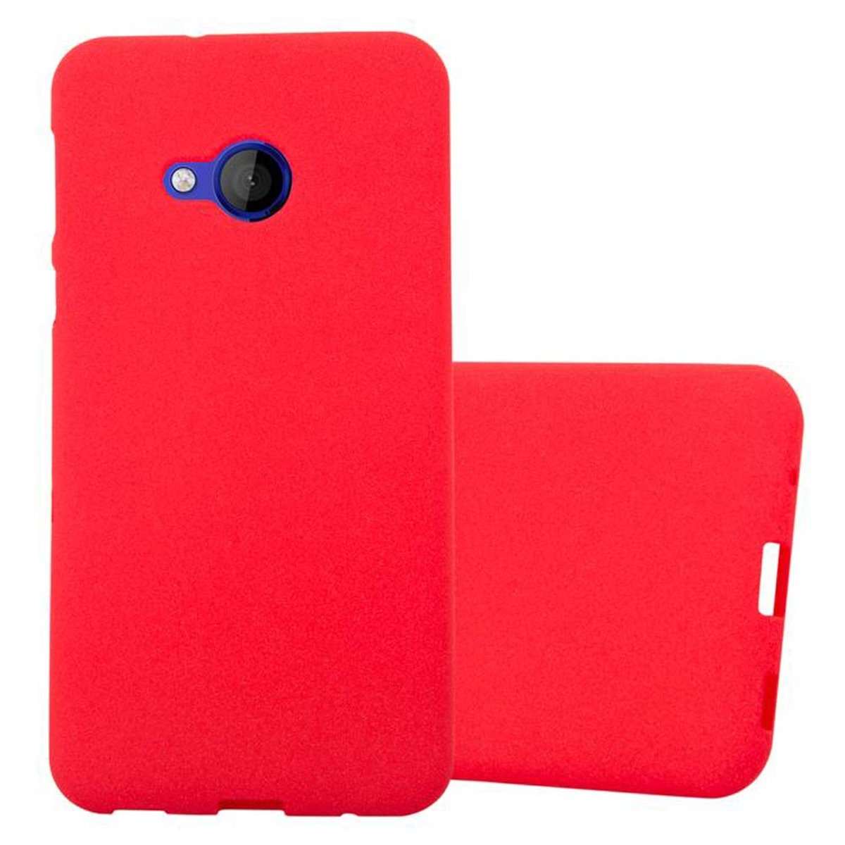 FROST TPU HTC, PLAY, Backcover, CADORABO Frosted Schutzhülle, U ROT