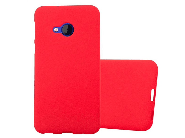 CADORABO TPU Frosted Schutzhülle, U HTC, PLAY, Backcover, ROT FROST