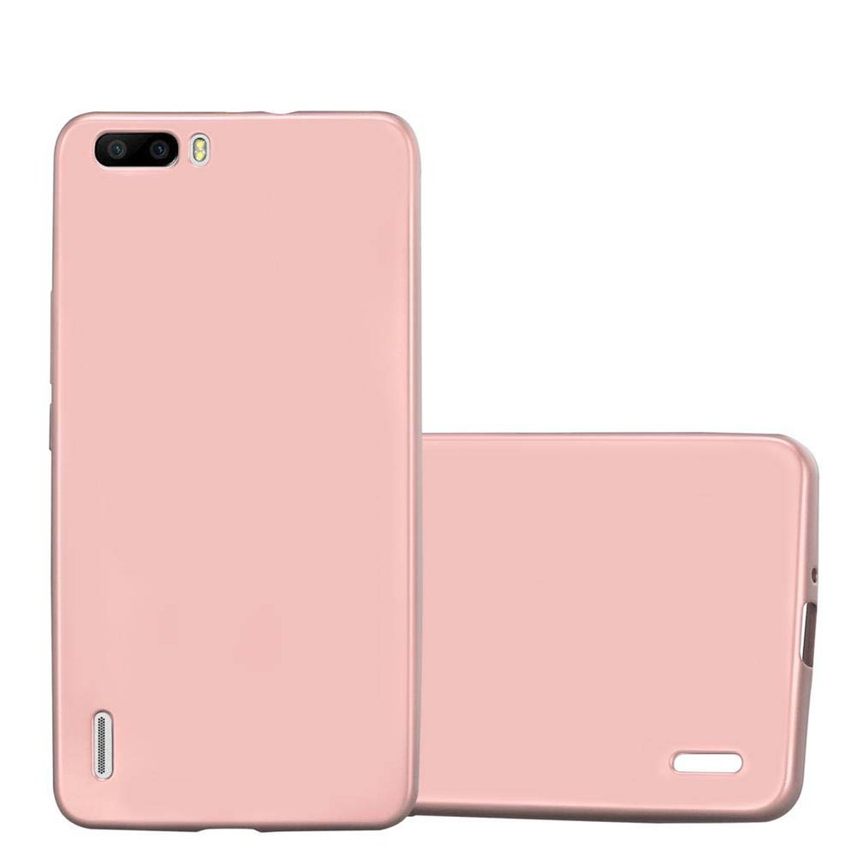 CADORABO TPU Matt Metallic ROSÉ METALLIC PLUS, Hülle, Honor, 6 GOLD Backcover