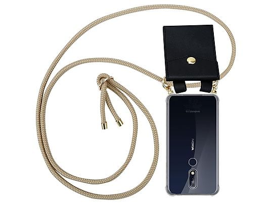 Cubierta protectora - CADORABO Funda flexible para móvil - Carcasa de TPU Silicona ultrafina, Compatible con Nokia 7.1, MARRÓN BRILLANTE