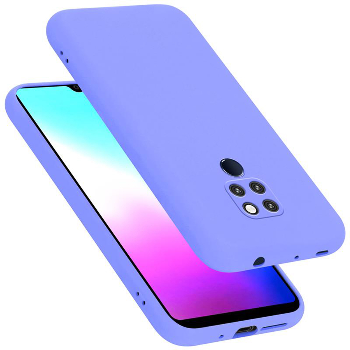 CADORABO Hülle im 20, LIQUID HELL Case Silicone MATE Liquid Style, Backcover, LILA Huawei