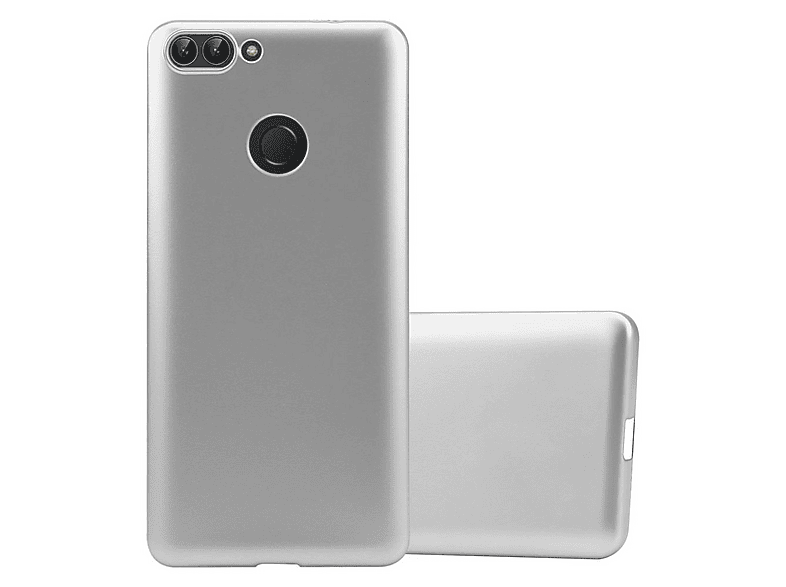 Cadorabo Hoesje Voor Huawei P SMART 2018 / Enjoy 7S In METAAL BLAUW Hard Case Beschermhoes In Metaal Look Tegen Krassen En Stoten