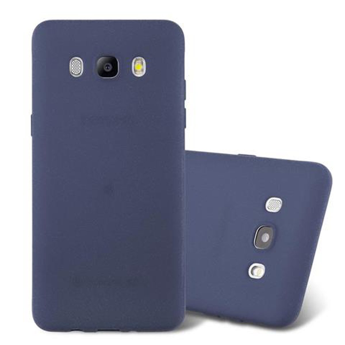 Dos fundas azules para teléfono.