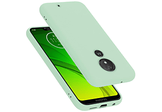 carcasa de móvil  - Funda flexible para móvil - Carcasa de TPU Silicona ultrafina CADORABO, Motorola, Moto G7 / Moto G7 PLUS, liquid verde claro