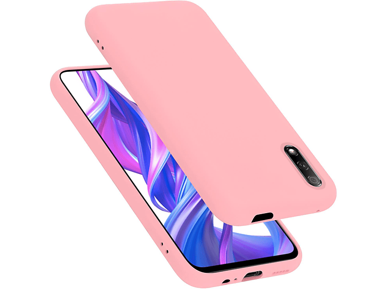 CADORABO Hülle im Liquid Silicone Case Style, Backcover, Huawei, Y9S, LIQUID PINK