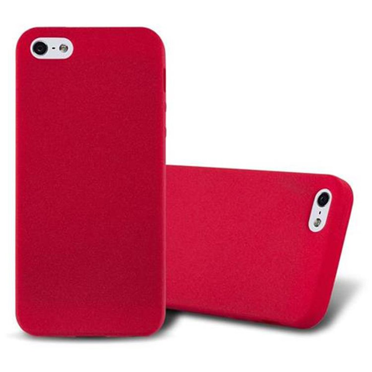 CADORABO TPU Frosted Backcover, 5S ROT 2016, SE Apple, / iPhone FROST / 5 Schutzhülle