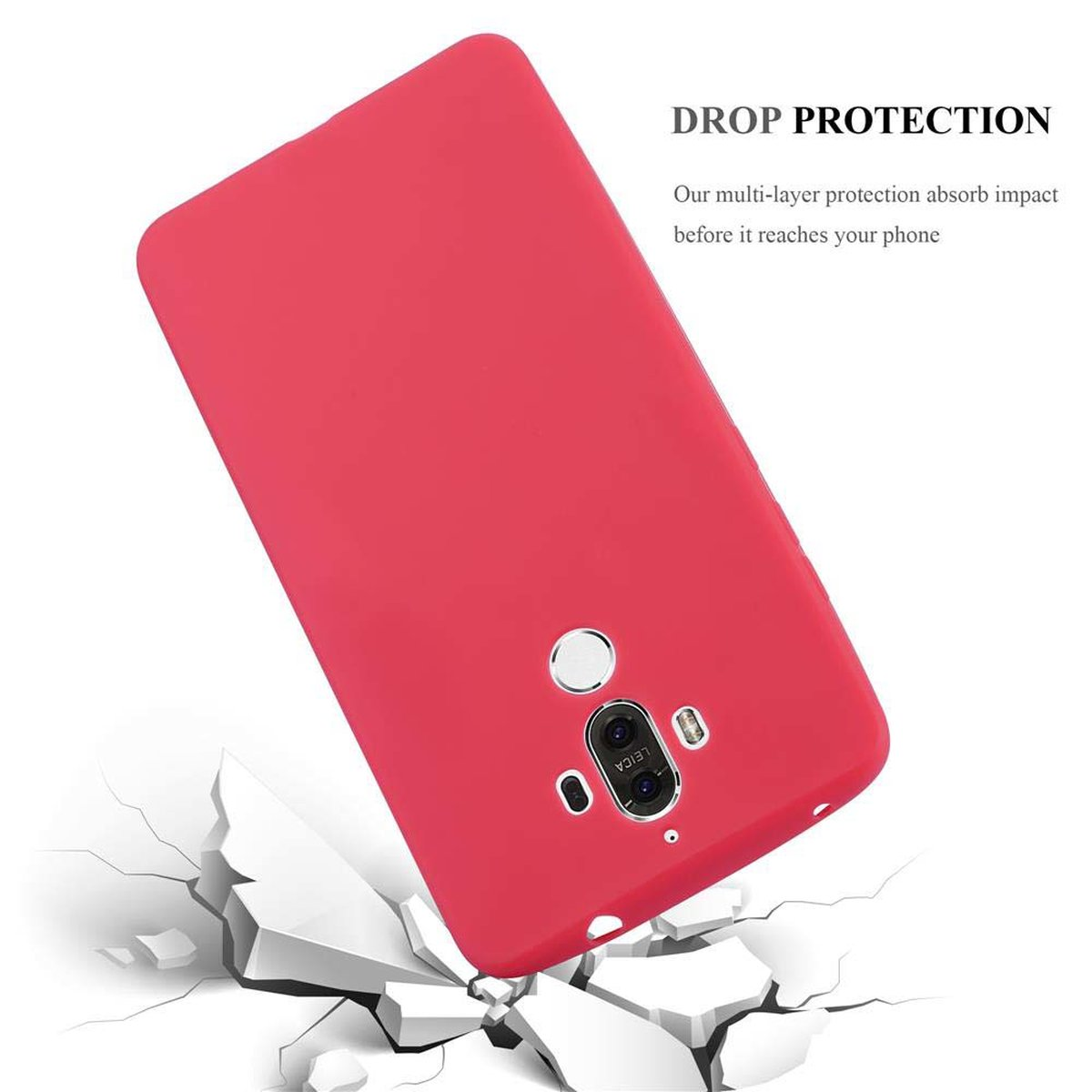 TPU Hülle ROT Candy CANDY MATE im 9, Huawei, CADORABO Style, Backcover,