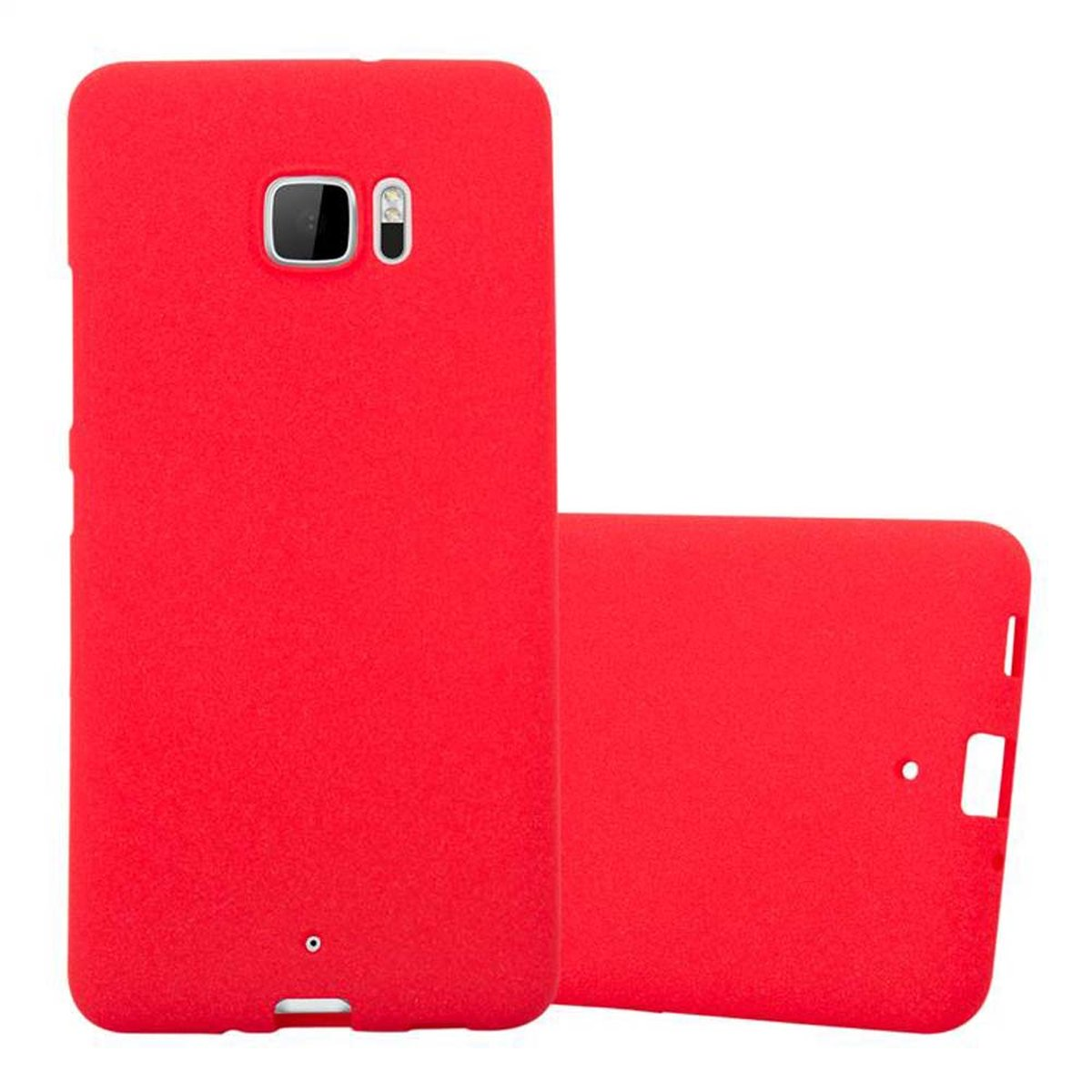 CADORABO TPU Frosted U HTC, FROST Schutzhülle, ROT ULTRA, Backcover