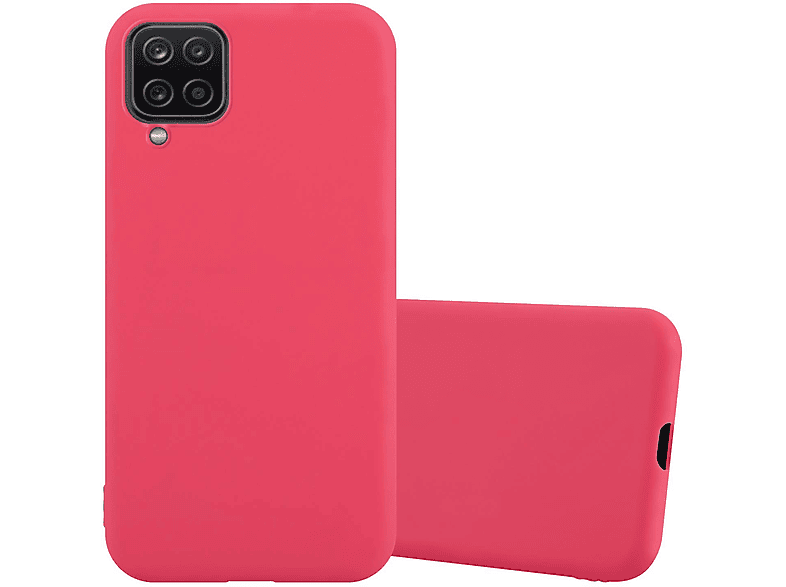 Samsung, Candy Galaxy Hülle ROT M12, CADORABO A12 / im Style, TPU CANDY Backcover,