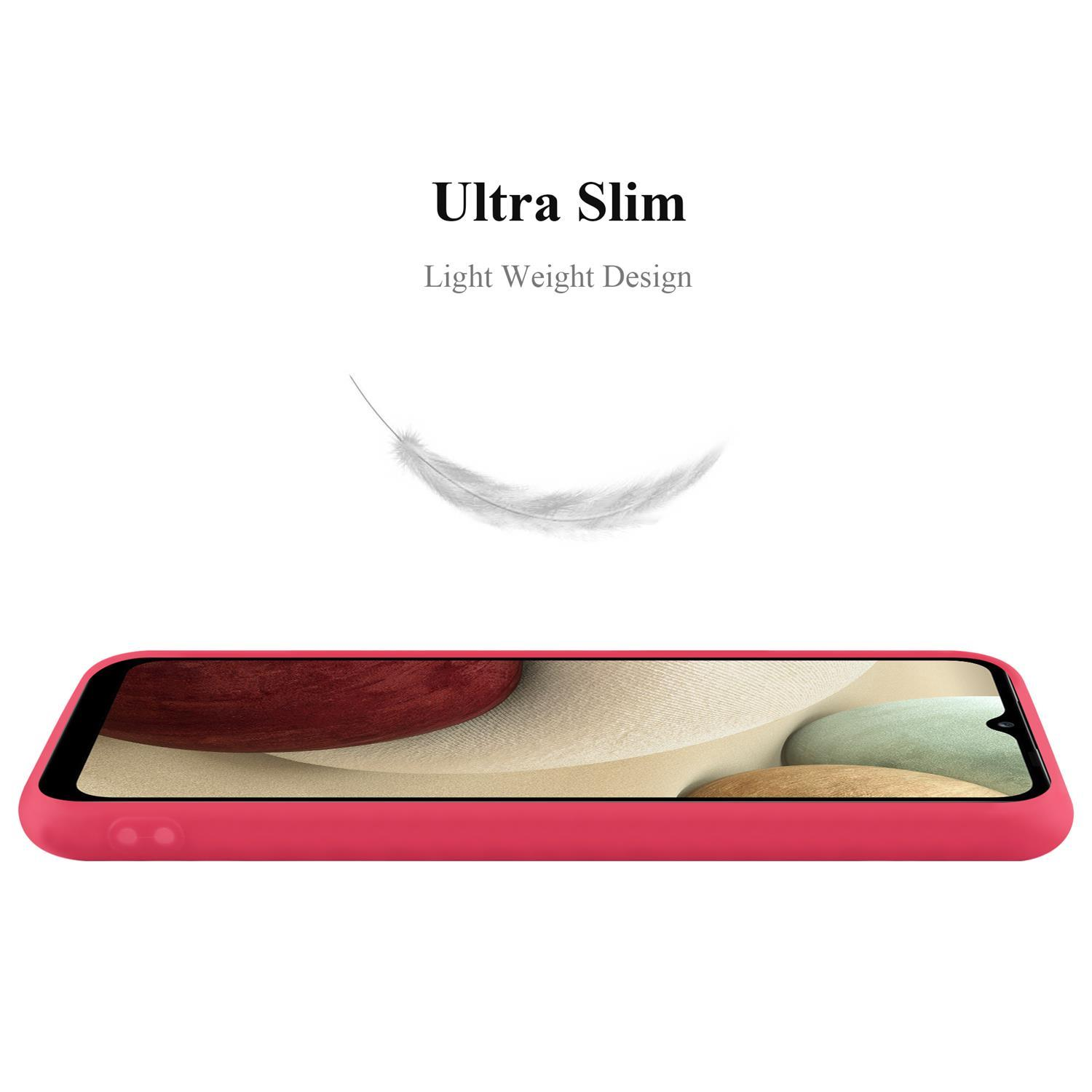 Eine rosa Handyhülle, mit einer Federillustration und dem Text 'Ultra Slim' vor weißem Hintergrund.
