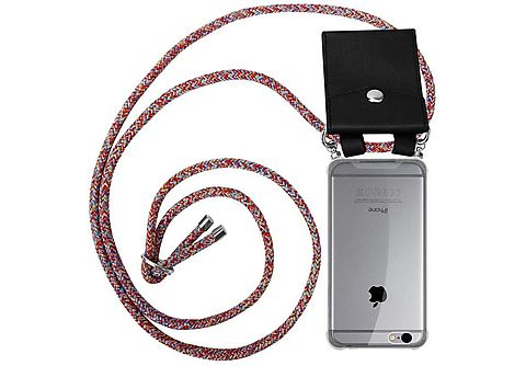 carcasa de móvil  - Funda flexible para móvil - Carcasa de TPU Silicona ultrafina CADORABO, Apple, iPhone 6 PLUS / iPhone 6S PLUS, rojo azul blanco