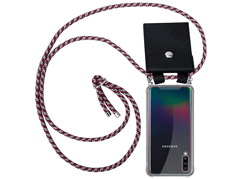 CADORABO TPU Handy Kette SILBER, Backcover, Samsung, Galaxy A70 / A70s ...