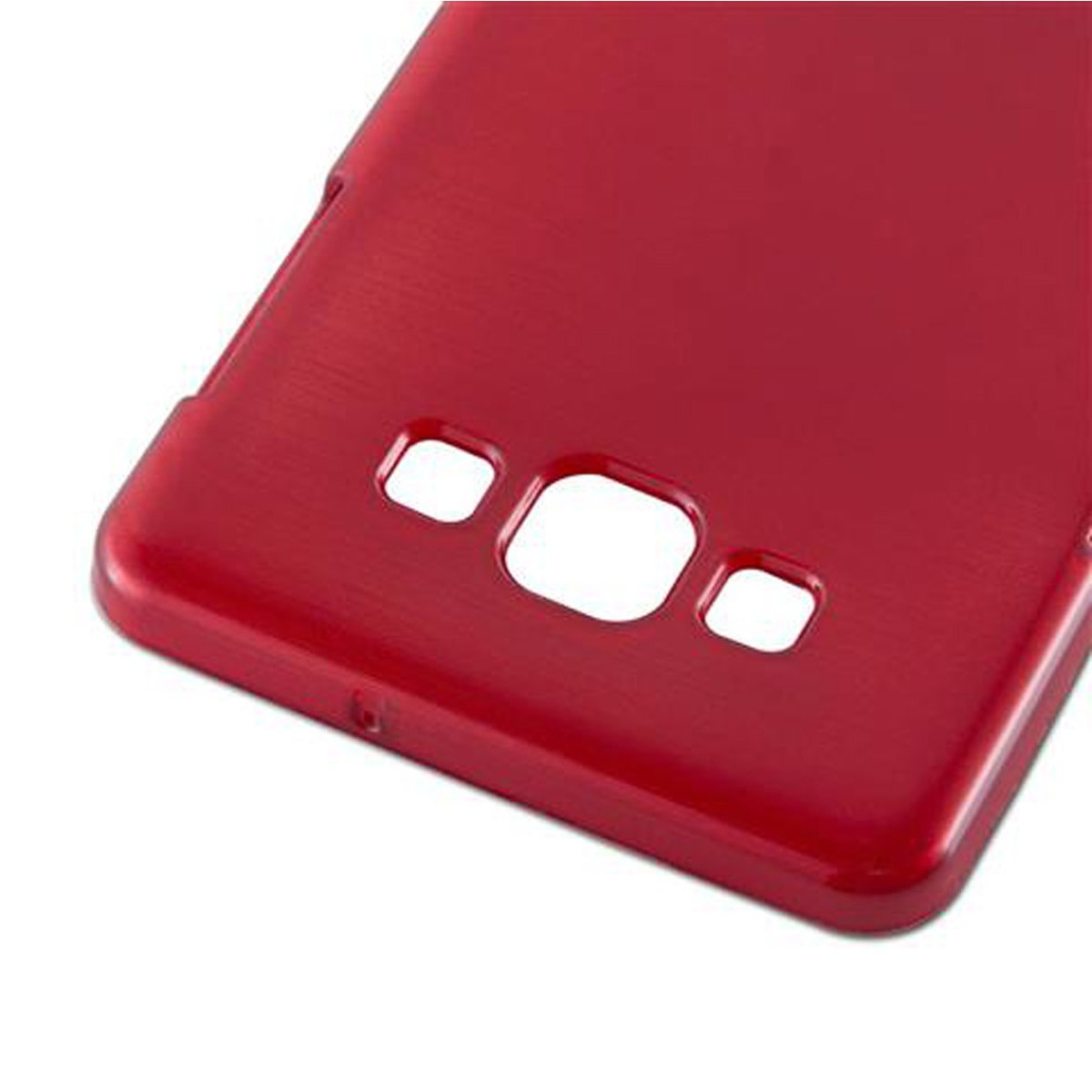 CADORABO TPU Brushed 2015, Samsung, A7 Backcover, ROT Hülle, Galaxy