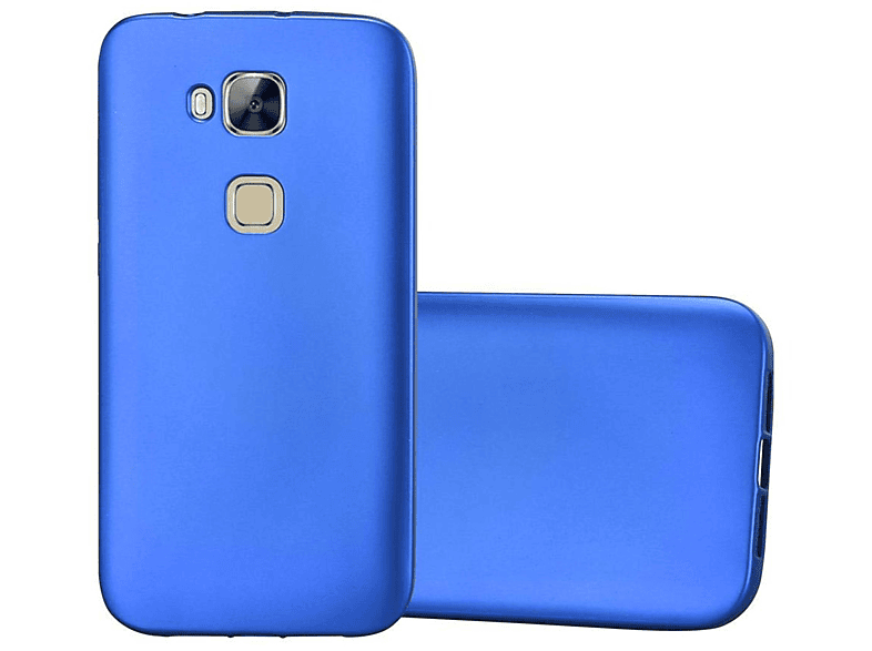 / TPU / G7 ASCEND PLUS Huawei, Metallic G8 METALLIC BLAU CADORABO GX8, Backcover, Matt Hülle,