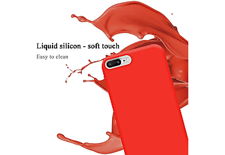 carcasa de móvil  - Funda flexible para móvil - Carcasa de TPU Silicona ultrafina CADORABO, Apple, iPhone 8 PLUS / 7 PLUS / 7S PLUS, liquid rojo