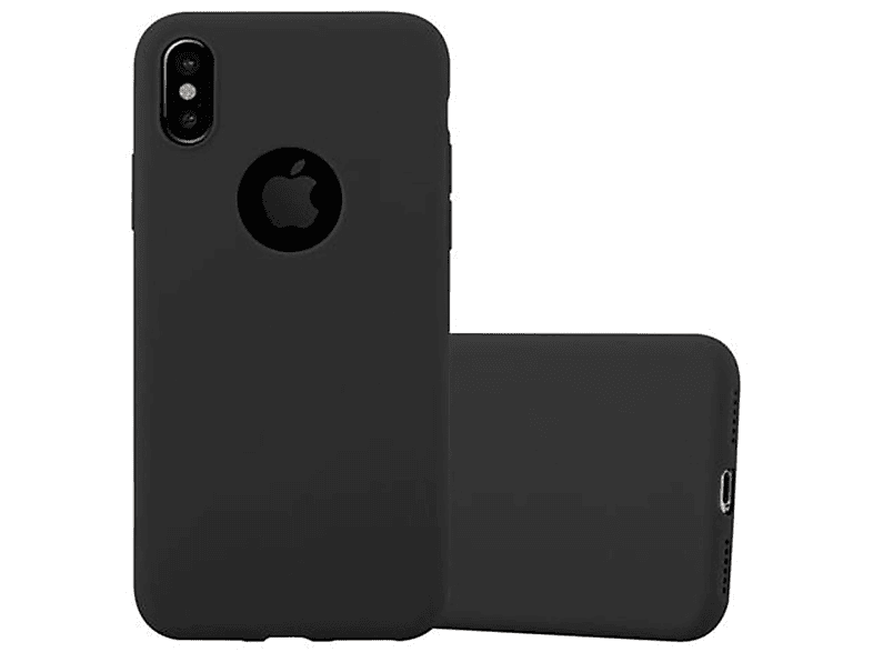 CADORABO Hülle im TPU Candy Style, Backcover, Apple, iPhone X / XS, CANDY SCHWARZ