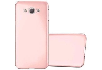 carcasa de móvil Funda rígida para móvil de plástico duro – Carcasa Hard Cover protección;CADORABO, Samsung, Galaxy A8 2015, metal oro rosa