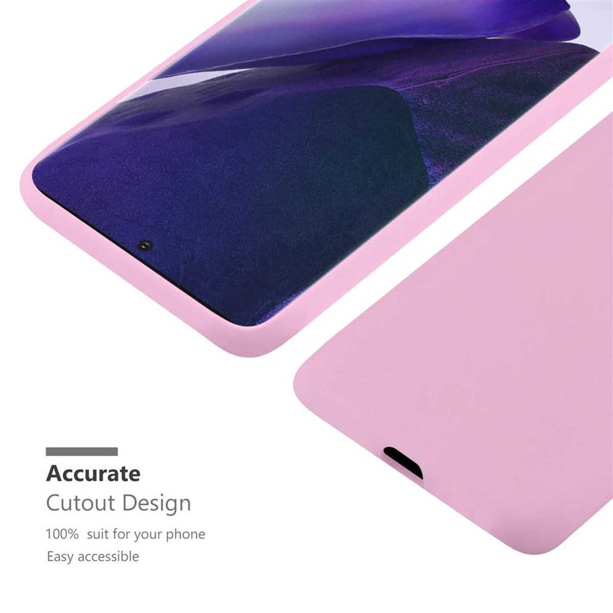 Rosa Handyhülle abgewinkelt, zeigt Telefonbildschirm. Text: 'Accurate Cutout Design'.