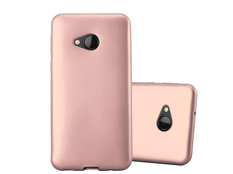 PLAY, TPU CADORABO Hülle, Backcover, METALLIC Metallic U ROSÉ GOLD Matt HTC,