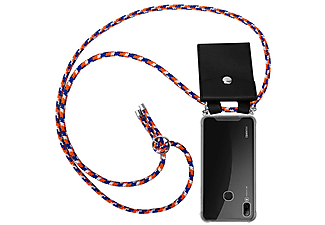 carcasa de móvil Funda flexible para móvil - Carcasa de TPU Silicona ultrafina;CADORABO, Huawei, P SMART 2019, naranja azul blanco