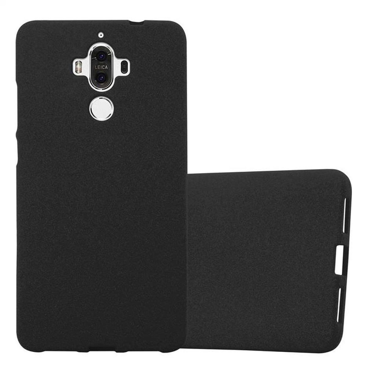 Backcover, TPU FROST Frosted MATE CADORABO Schutzhülle, 9, Huawei, SCHWARZ