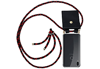 carcasa de móvil Funda flexible para móvil - Carcasa de TPU Silicona ultrafina;CADORABO, Asus, ZenFone Max PRO M1 (6 Zoll), negro rojo