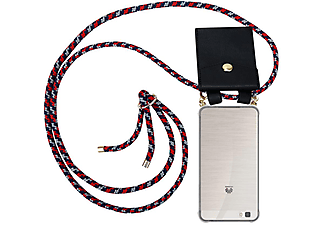 carcasa de móvil  - Funda flexible para móvil - Carcasa de TPU Silicona ultrafina CADORABO, Huawei, P8 LITE 2015, rojo azul blanco