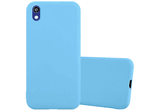 carcasa de móvil  - Funda flexible para móvil - Carcasa de TPU Silicona ultrafina CADORABO, Honor, 8s / Y5 2019 / Huawei Enjoy Play 8, candy azul