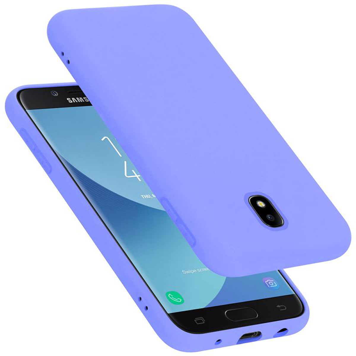 Case HELL Backcover, Silicone Samsung, im J5 LIQUID Style, CADORABO Hülle Liquid Galaxy 2017, LILA