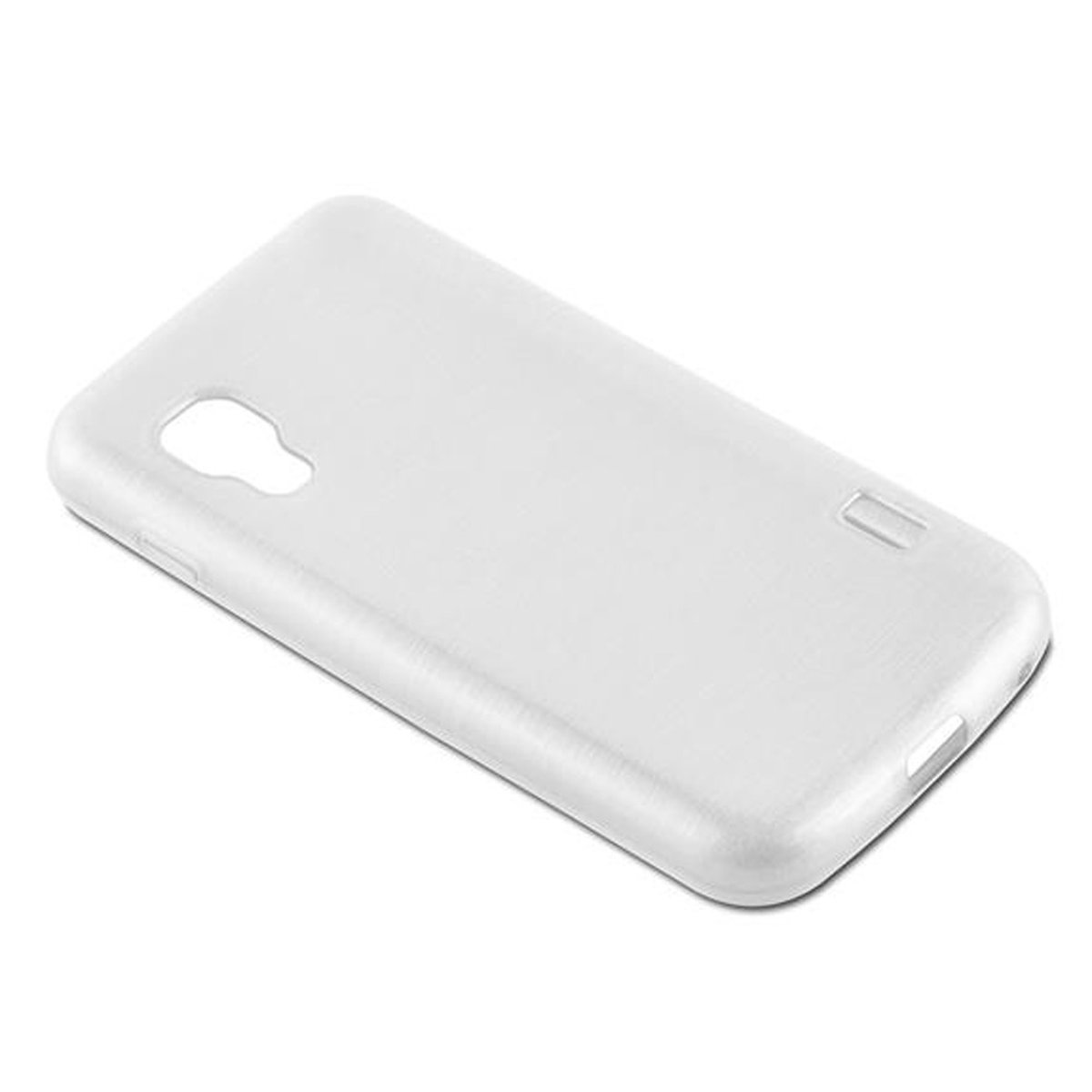 Funda de teléfono blanca. Diseño limpio, sin detalles. Fondo blanco.