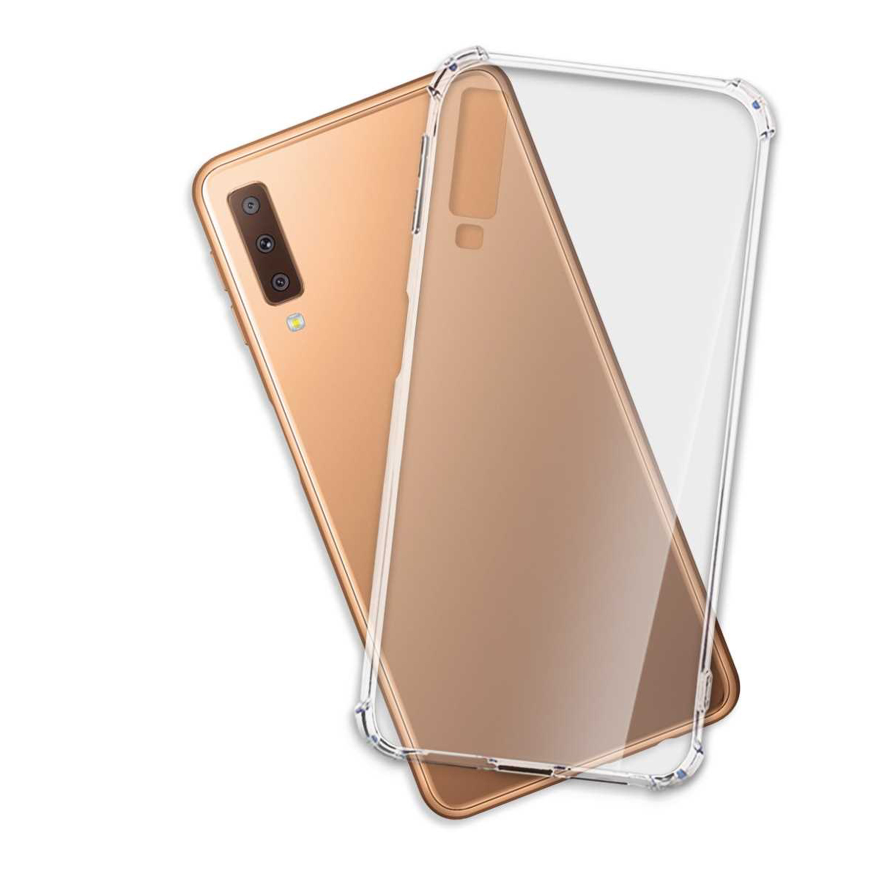 Case, Samsung, A7 MTB Backcover, MORE ENERGY Galaxy Transparent Clear 2018, Armor