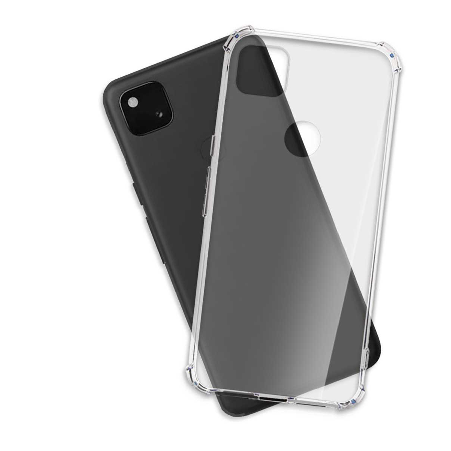MTB MORE ENERGY Clear Armor Backcover, Google, Pixel 4a, Case, Transparent
