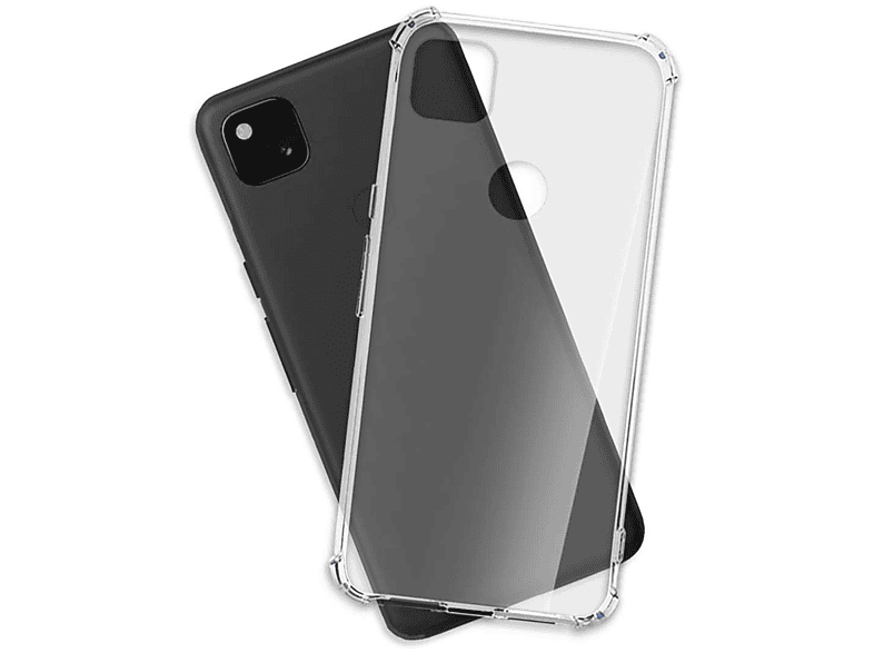 MTB MORE ENERGY Clear Pixel Backcover, Armor Google, 4a, Transparent Case
