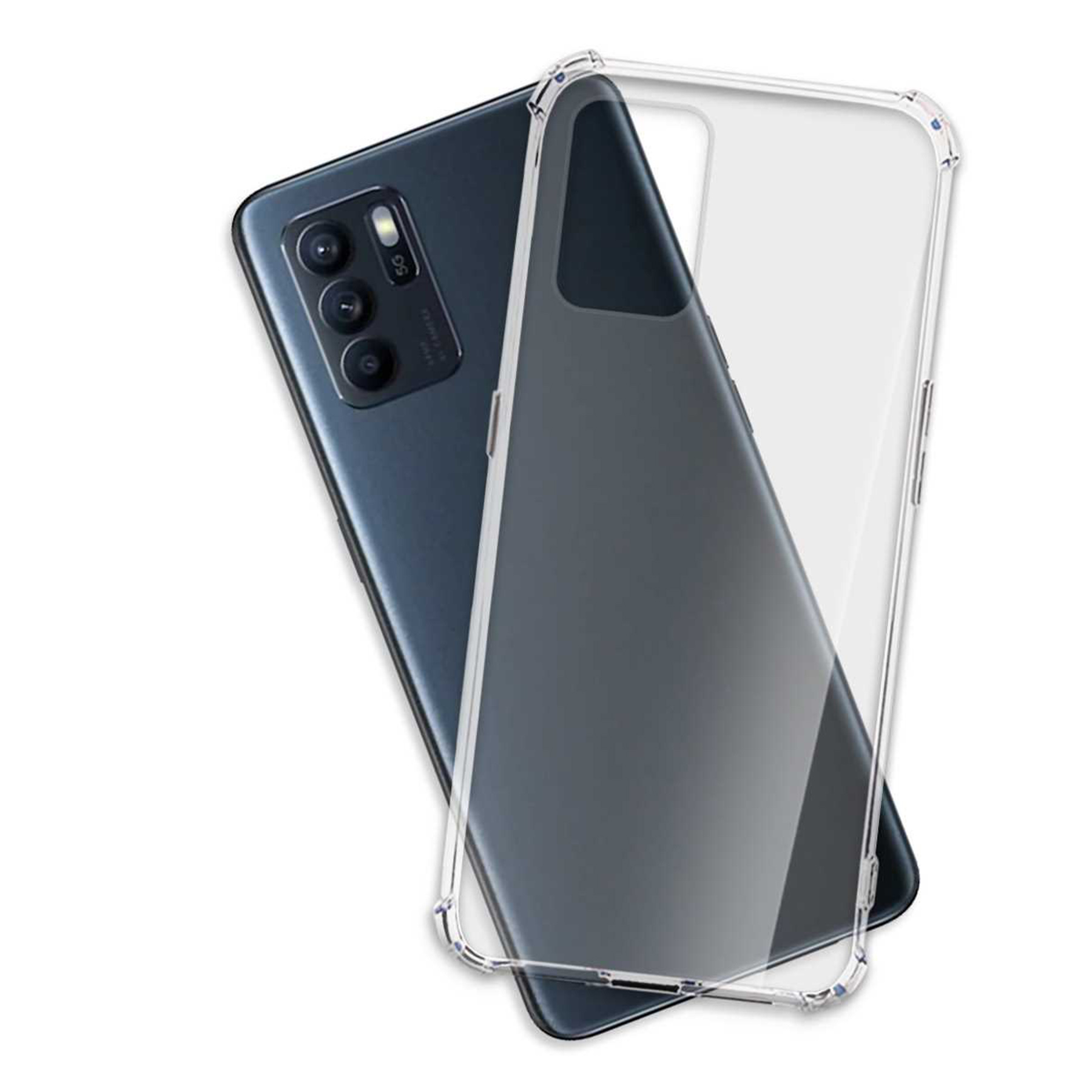 MTB MORE ENERGY Case, Reno Transparent Armor Backcover, 6Z Oppo, 5G, Clear