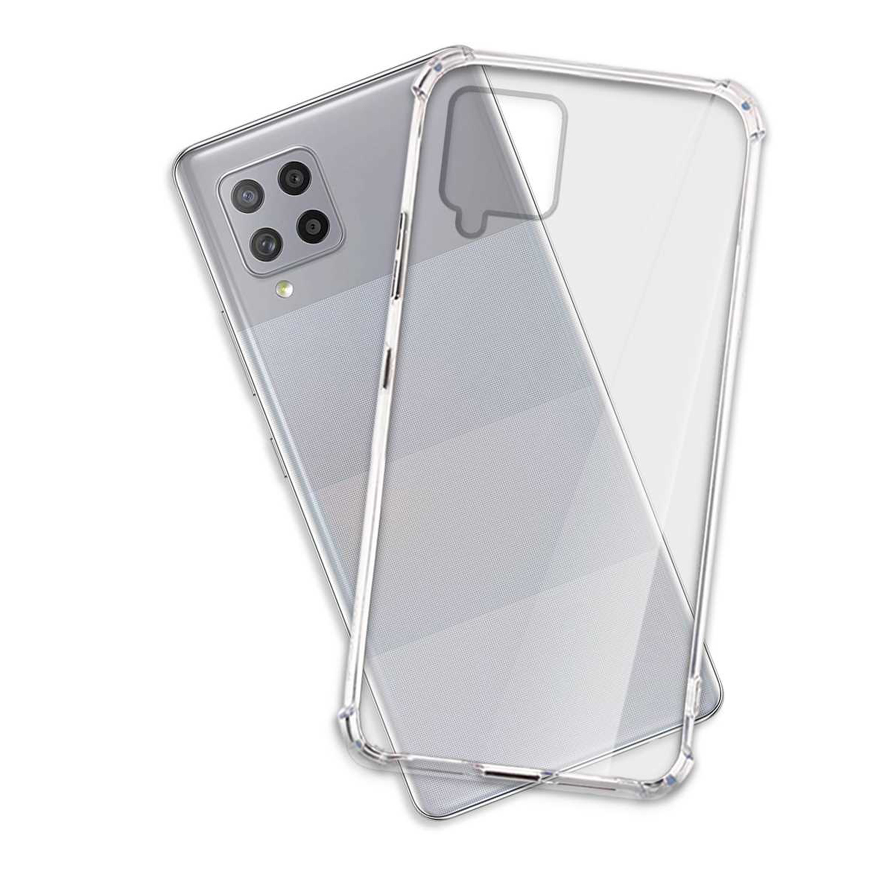 MTB MORE ENERGY 5G, A42 Samsung, Case, Clear Armor Transparent Galaxy Backcover