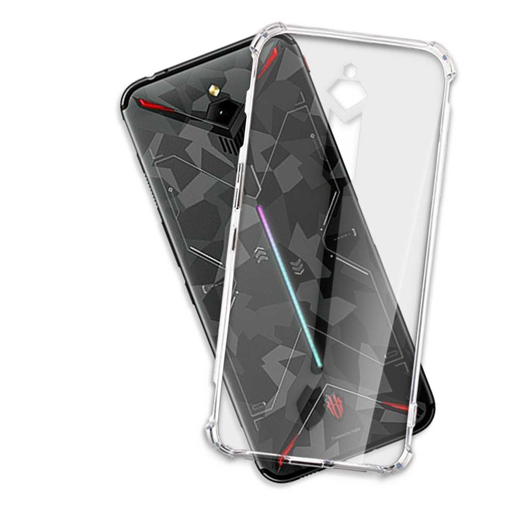 Armor Clear 3, Case, ENERGY Transparent Red MTB Backcover, Magic MORE ZTE, Nubia