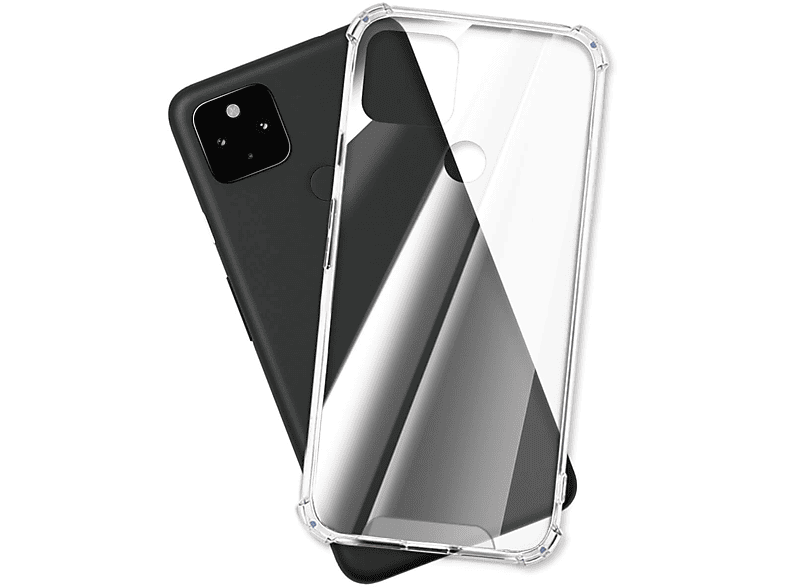 MORE MTB Pixel Transparent ENERGY Backcover, Clear Armor 4a 5G, Google, Case,