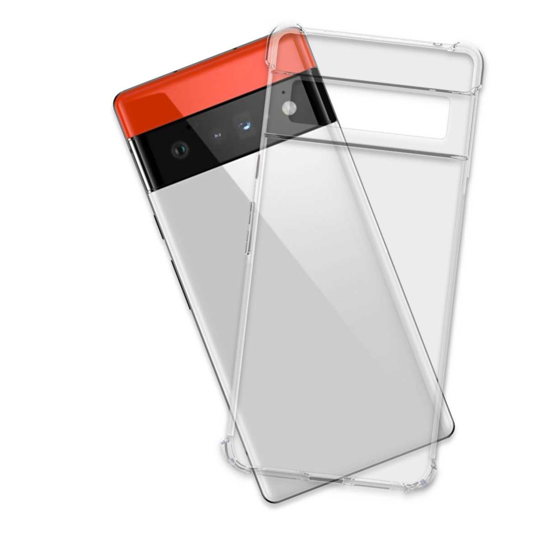 Pixel Case, Transparent Pro, MTB MORE Backcover, Armor Google, 6 Clear ENERGY