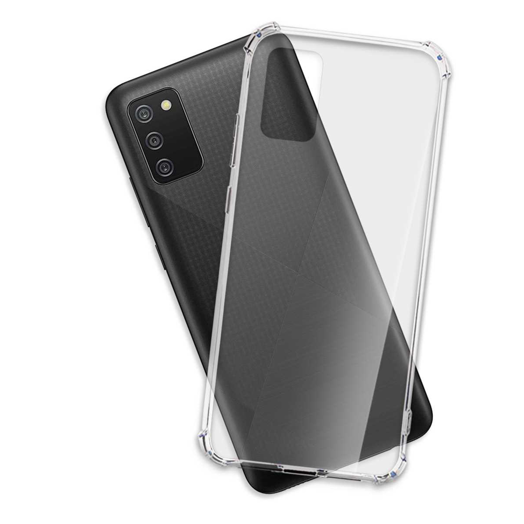 ENERGY Backcover, MTB A02s, Galaxy Samsung, Case, Armor Transparent MORE Clear