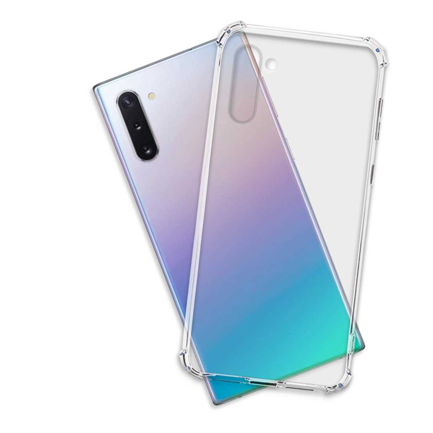 MTB MORE ENERGY Clear Armor Transparent Backcover, Case, Note 10, Galaxy Samsung