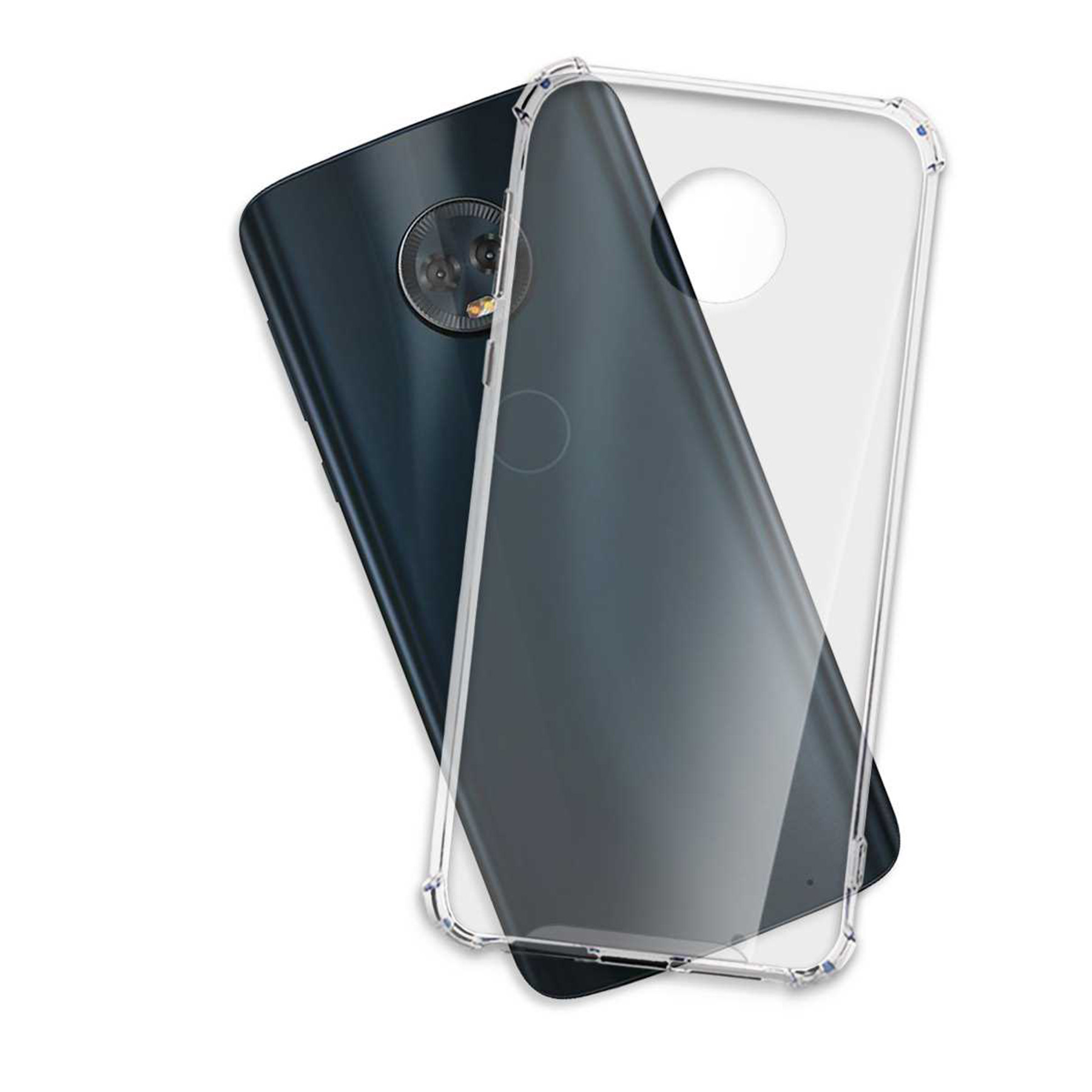 MTB MORE ENERGY G6 Motorola, Armor Backcover, Plus, Moto Case, Transparent Clear