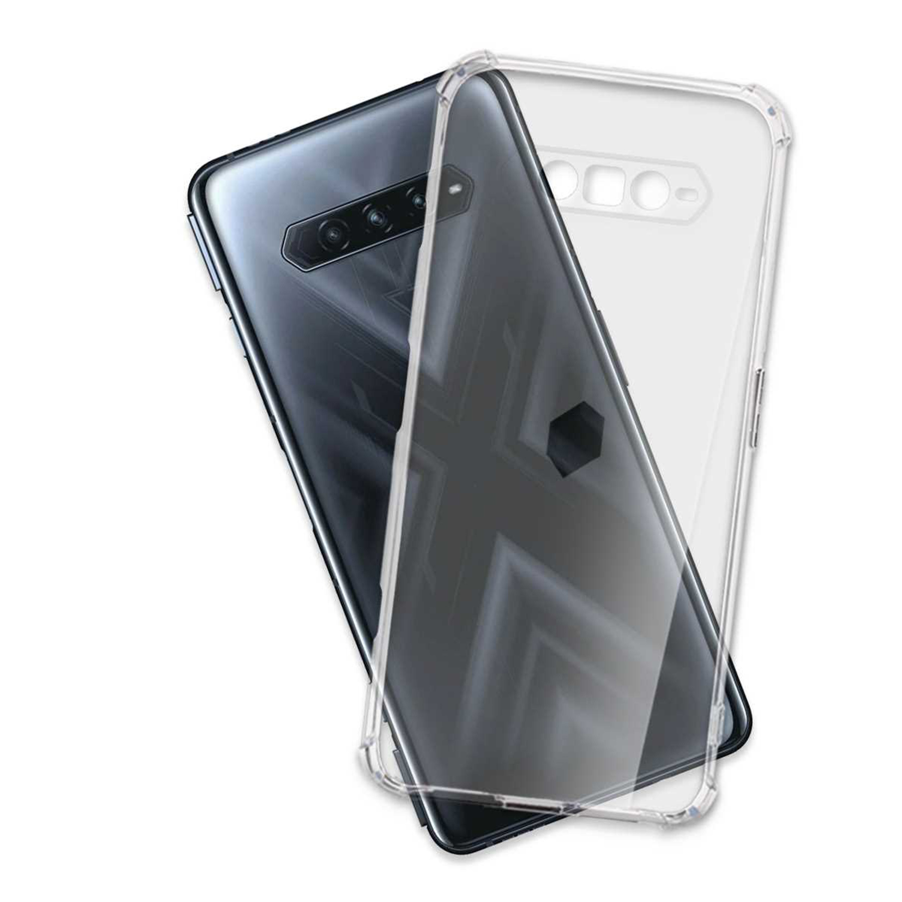 MTB MORE 4, Xiaomi, Clear Case, Shark Transparent Armor ENERGY Backcover, Black