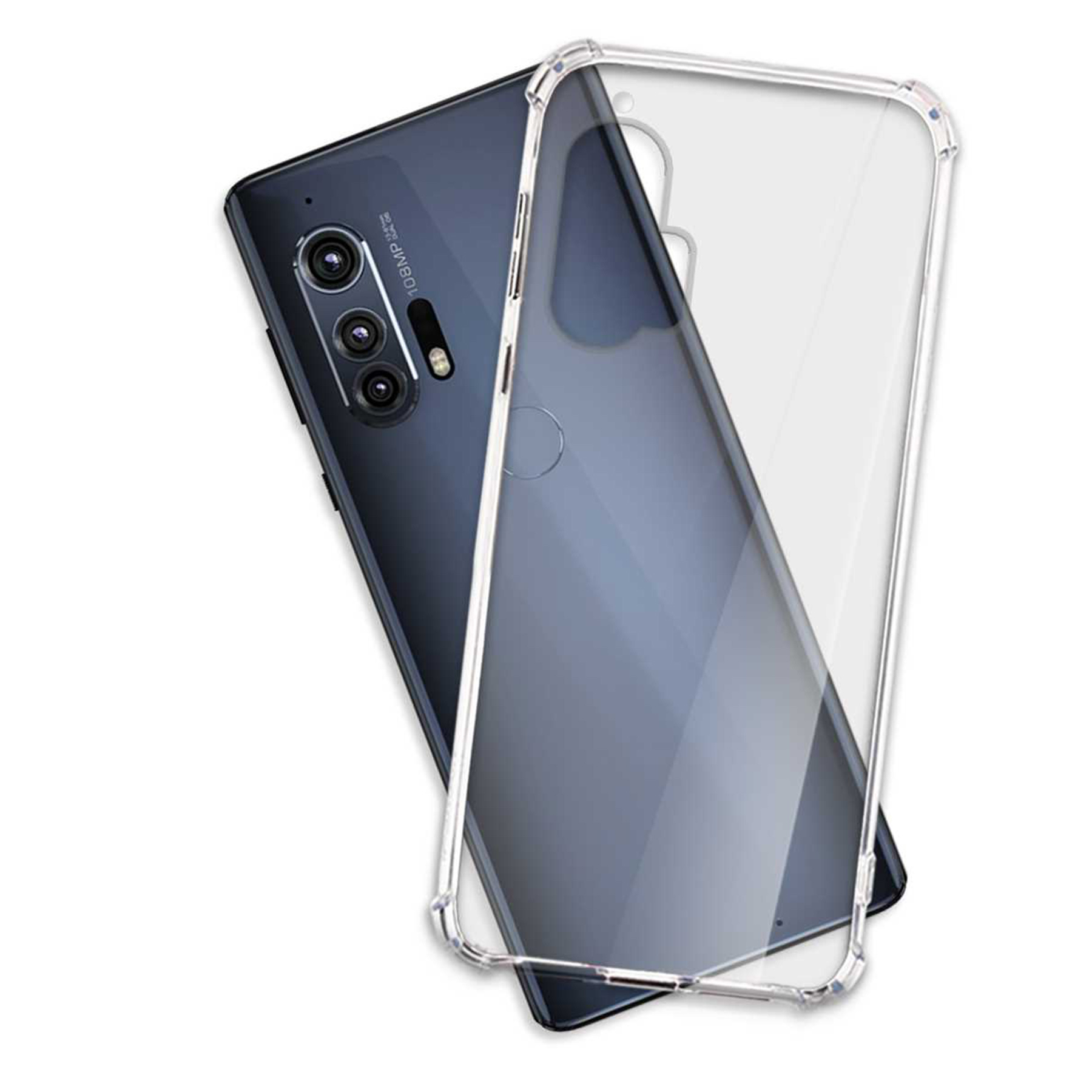 Case, Backcover, Plus ENERGY Transparent MORE Edge 5G, Armor Motorola, Clear MTB