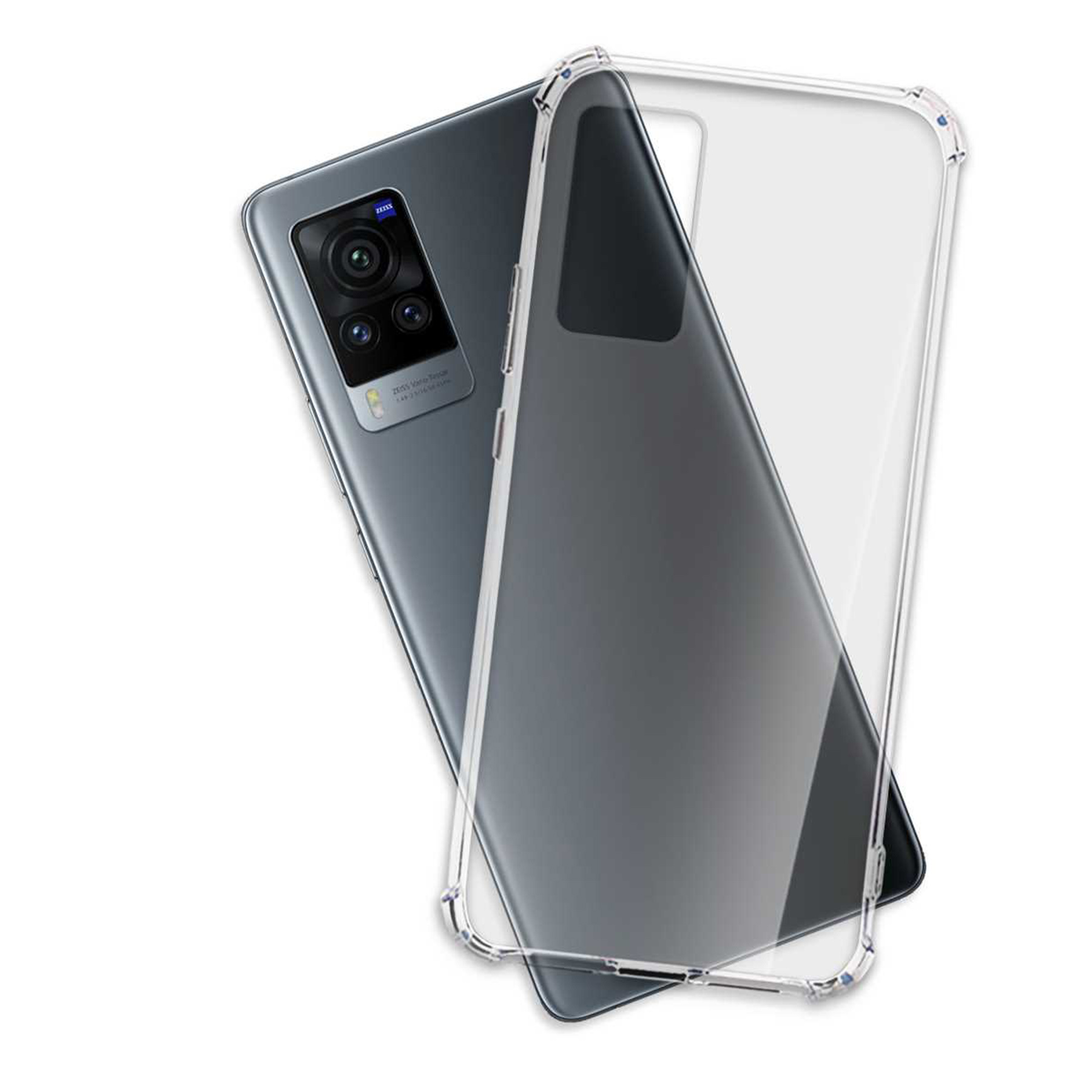 MTB MORE ENERGY Clear X60 Backcover, 5G, Vivo, Transparent Case, Armor Pro