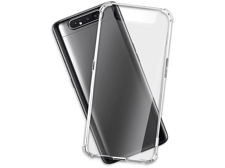 Clear MORE Backcover, Armor ENERGY Galaxy Samsung, MTB Transparent A80, Case,
